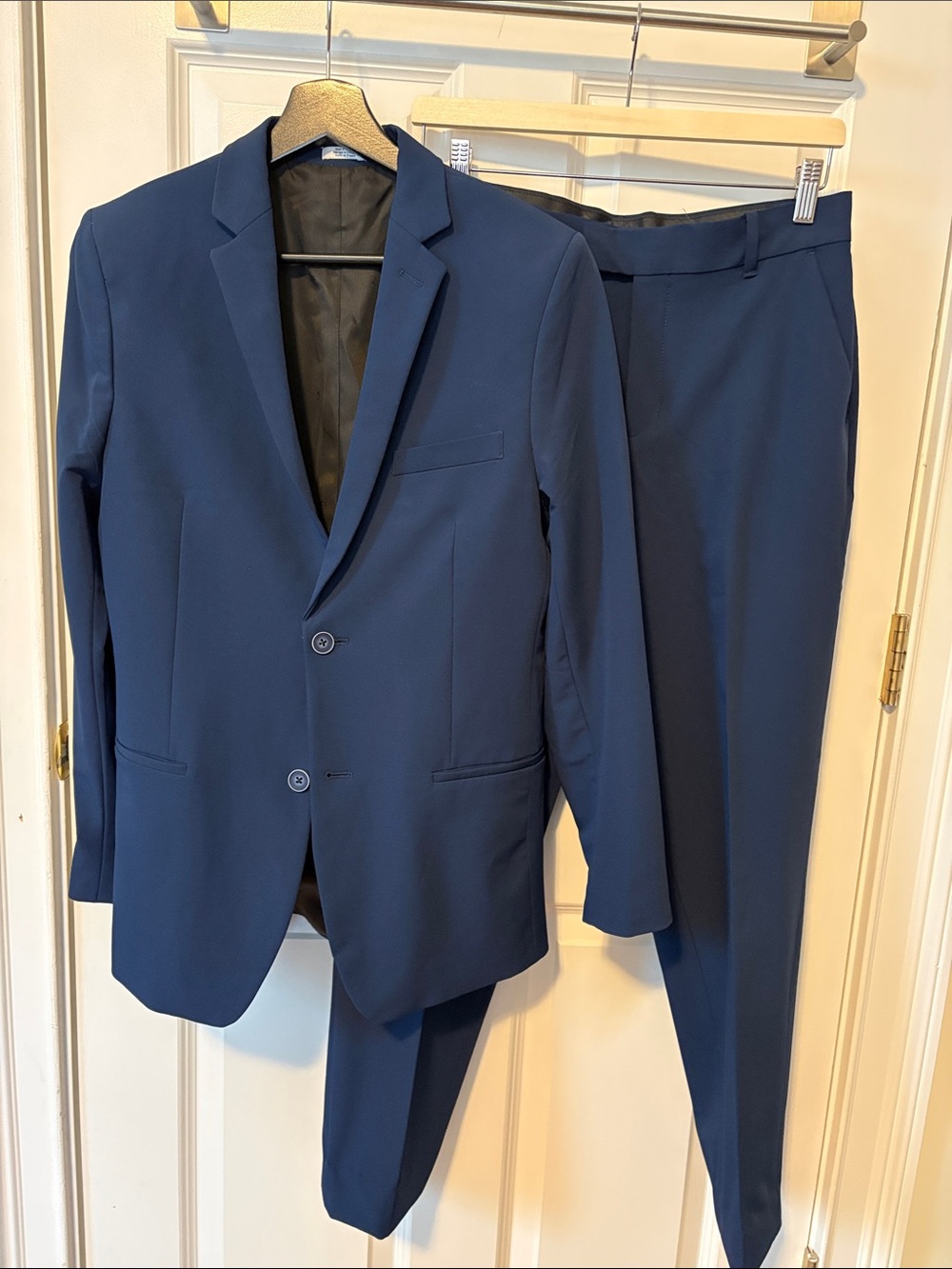 Calvin Klein Boys' Flat-Front Suit Dress Pant and blazer